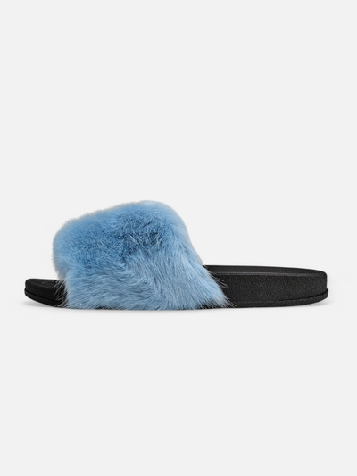 Бордовые женские тапочки с мехом Nonna - Обувь