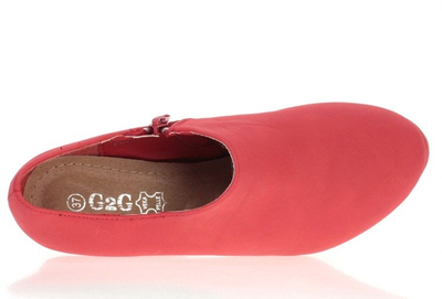 Красные туфли на танкетке Bamalovanea - Обувь