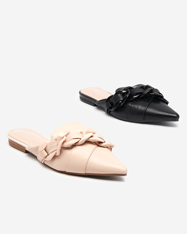 Черные шлепанцы Tallik