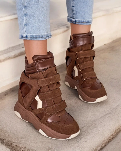 Royalfashion Moteriški sportiniai batai ant kulnų Redittias