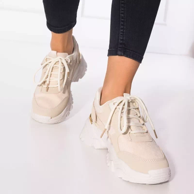 OUTLET Smėlio spalvos moteriški sportiniai bateliai Itega - Avalynė