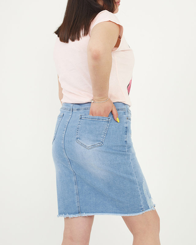 Rožiniai moteriški marškinėliai su įspaudu MY DREAMS PLUS SIZE - Drabužiai