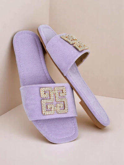 Royalfashion Женские шлёпанцы на плоской подошве Zamila