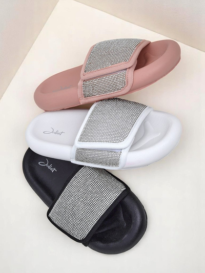 Royalfashion Женские шлепанцы на плоской подошве Sparkle Step