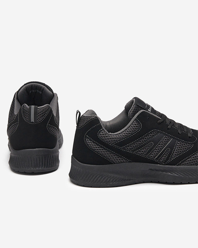 Черно-серые мужские туфли на шнуровке Benire - Обувь