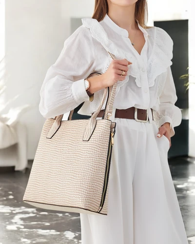 Royalfashion Лаковая женская сумка с тиснением