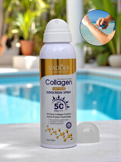 Солнцезащитный спрей Sadoer SPF 50 с коллагеном