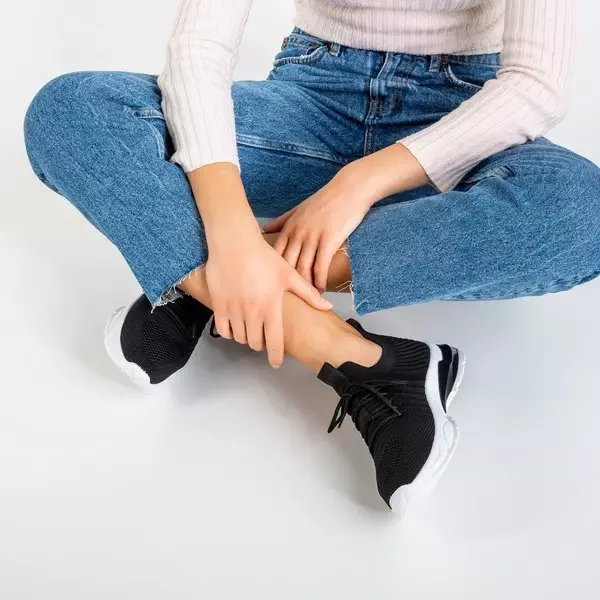 Czarne sportowe buty damskie Brighton - Obuwie