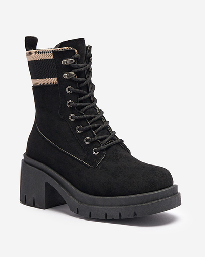 Черные сапоги-ловушки на шпильке Koidoo- Obuwie