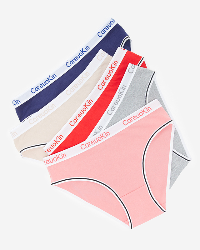 Tamsiai mėlynos medvilnės moteriškos kelnaitės - Apatiniai