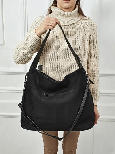 Moteriška pirkinių rankinė eko zomšinė Donenn