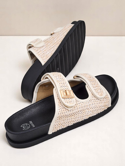 Royalfashion Женские тапочки с плетением Delibeli