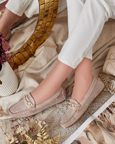 Royalfashion Женские ажурные мокасины Mill