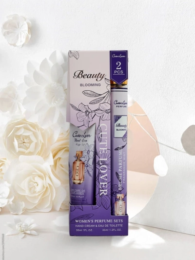 CaleoLuna Blooming rinkinys – rankų kremas ir kvepalai, 30 ml, 35 ml