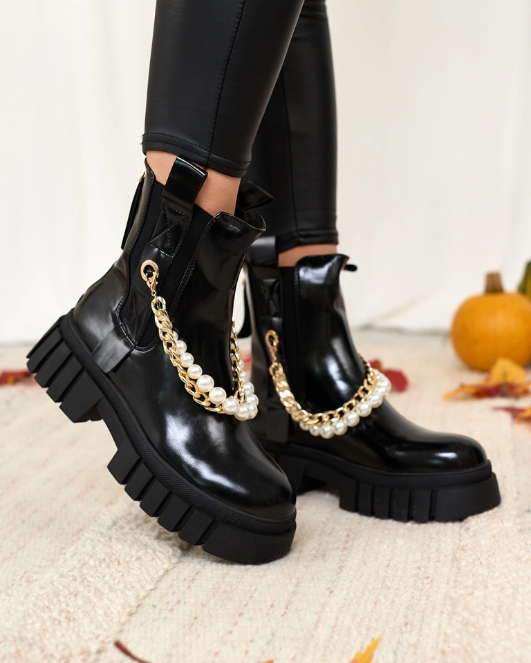 Royalfashion Черные женские сапоги Zifosca