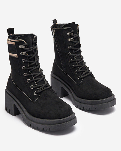 Черные сапоги-ловушки на шпильке Koidoo- Obuwie