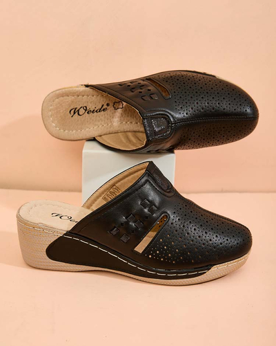 Royalfashion Женские шлепанцы на низком каблуке Albov