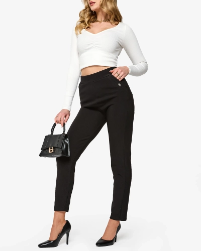 Juodi moteriški tregingai PLUS SIZE- Drabužiai