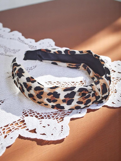 Royalfashion plaukų lankelis su leopardiniu raštu Lea