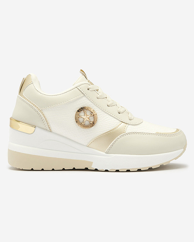 Бежевые женские спортивные кроссовки со скрытым якорем Amiley- Footwear