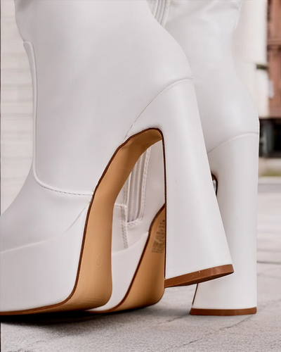 Royalfashion Moteriškos aukštos kulno ir platformos batai Esilopo