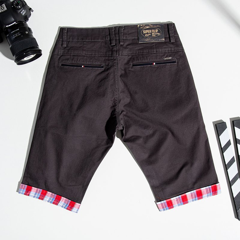 Темно-серые мужские шорты