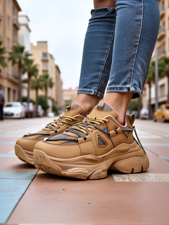 Royalfashion moteriški sportbačiai su storu padu Reterri