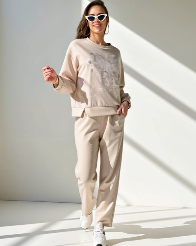 Royalfashion moterų viskozės komplektas su spauda