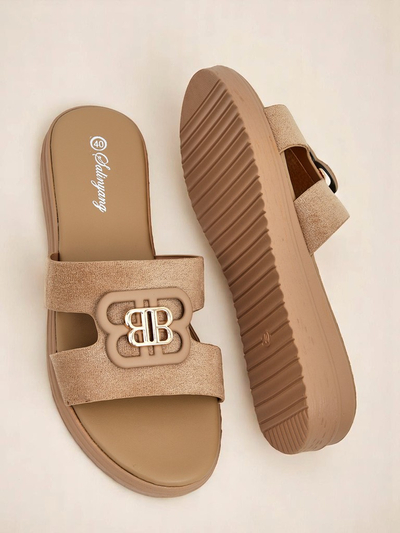 Royalfashion Женские шлепанцы на плоской подошве ChicStep