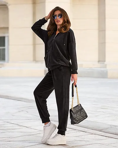 "Royalfashion" Moteriškas medvilninis a'la veliūro rinkinys