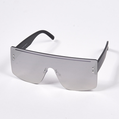 Серые женские квадратные зеркальные солнцезащитные очки - Аксессуары