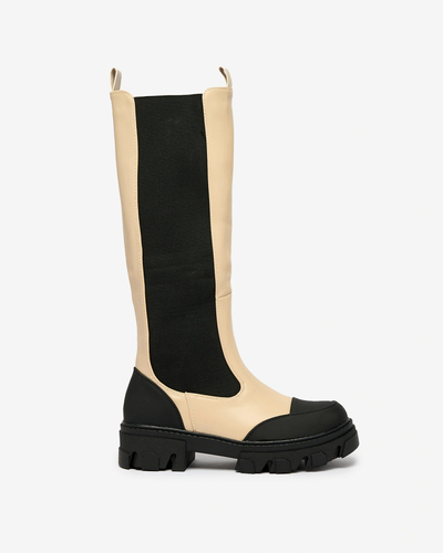 Royalfashion Smėlio spalvos moteriški pusbačiai Blyss