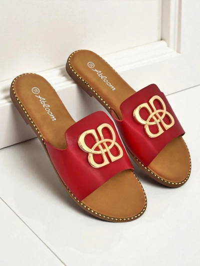 Royalfashion Женские шлёпанцы на плоской подошве Heraklia