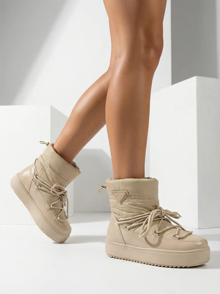 "Royalfashion" Moteriški auliniai batai "a'la" šviesiai rudi "Vevnose"