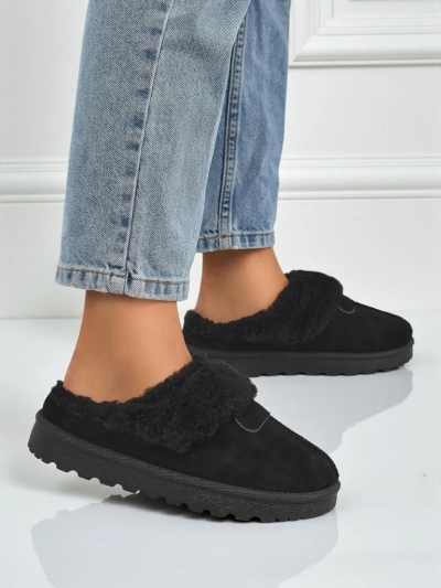 Короткие женские ботинки a'la снегоходы с мехом Velour Fang