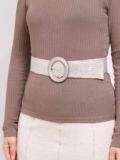 Плетеный широкий женский ремень для брюк