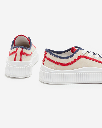 Бежевые женские кроссовки Ladise