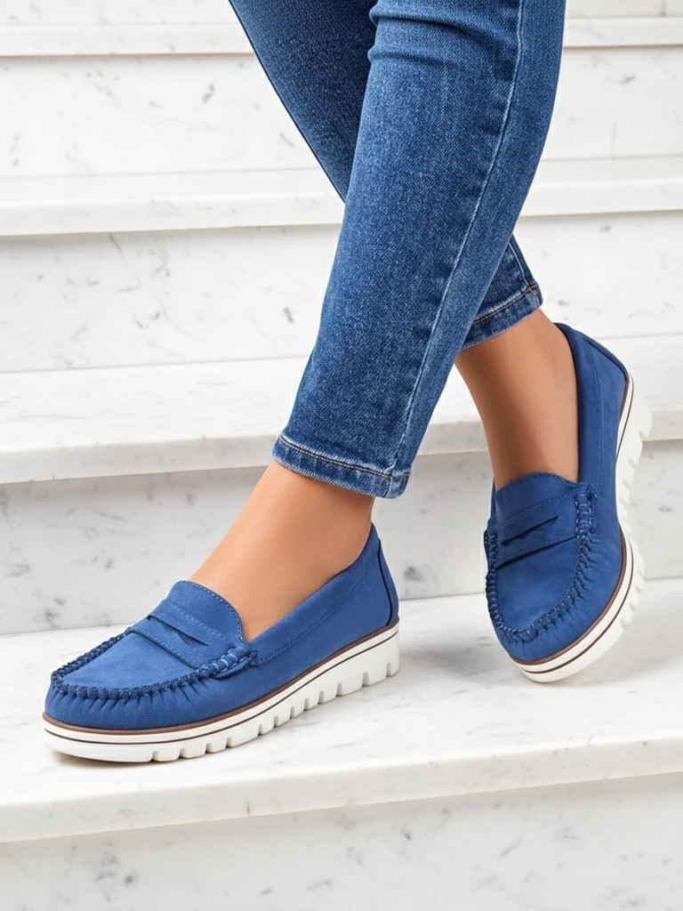 Royalfashion Женские экокожаные мокасины Bellisse