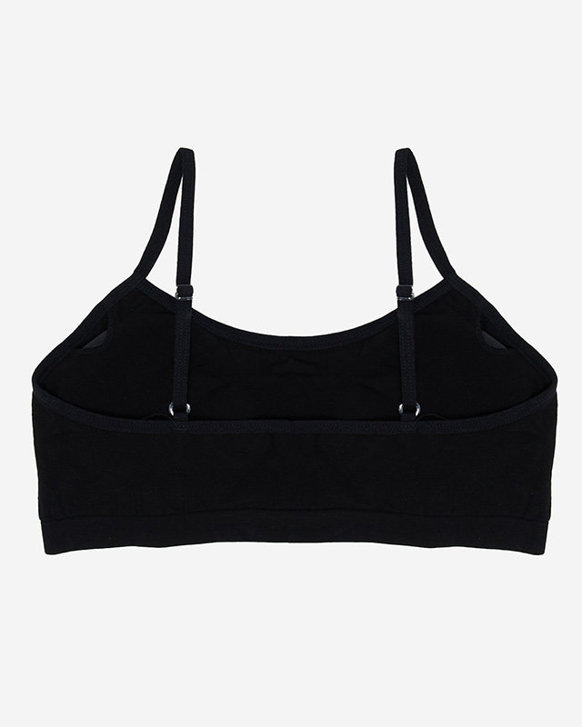 Vaikiška sportinė liemenėlė juodos spalvos - Apatiniai