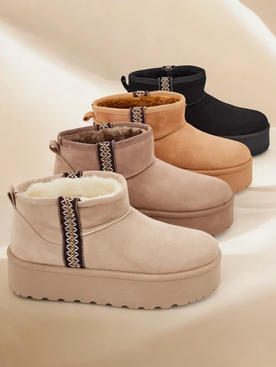 Женские короткие зимние сапоги Royalfashion Haluzi