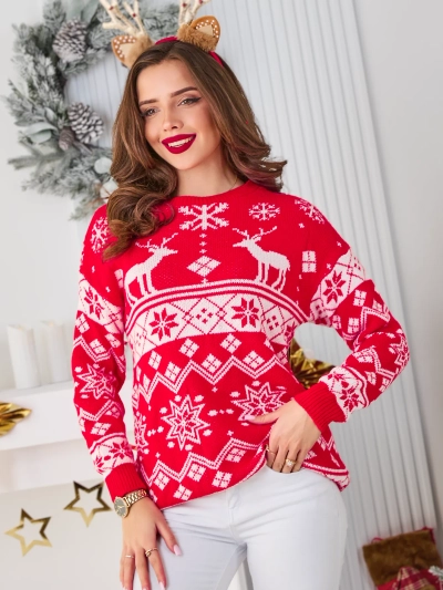 Royalfashion Женский рождественский свитер