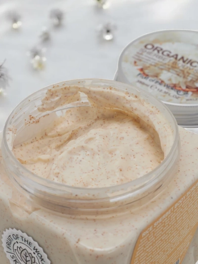 Kūno šveitiklis su ryžiais ir apelsinu 350ml