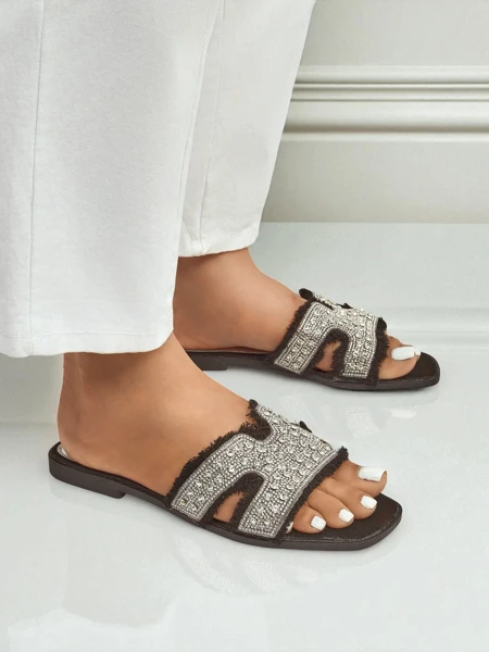 Royalfashion Moteriškos basutės su kalnėliais CrystalEase