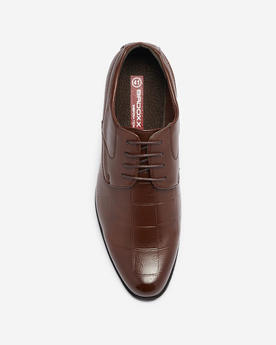 Коричневые элегантные мужские ботинки Elfobs- Footwear