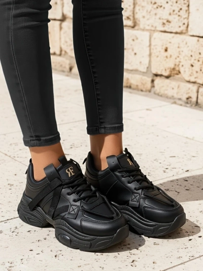 Royalfashion moteriški sportiniai sneakers ant storesnės padangos Quensi