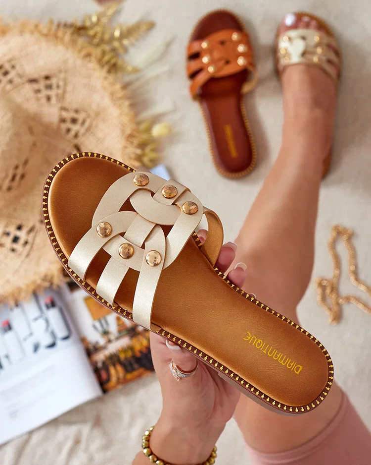 Royalfashion Женские шлепанцы на плоской подошве Erole