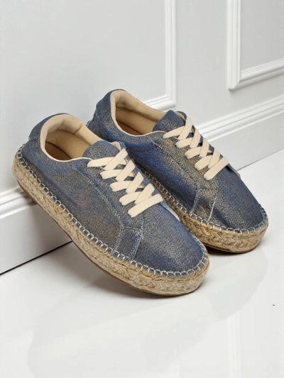 Aurelia Denim Espadrillos – женские кроссовки на плоской подошве из ткани
