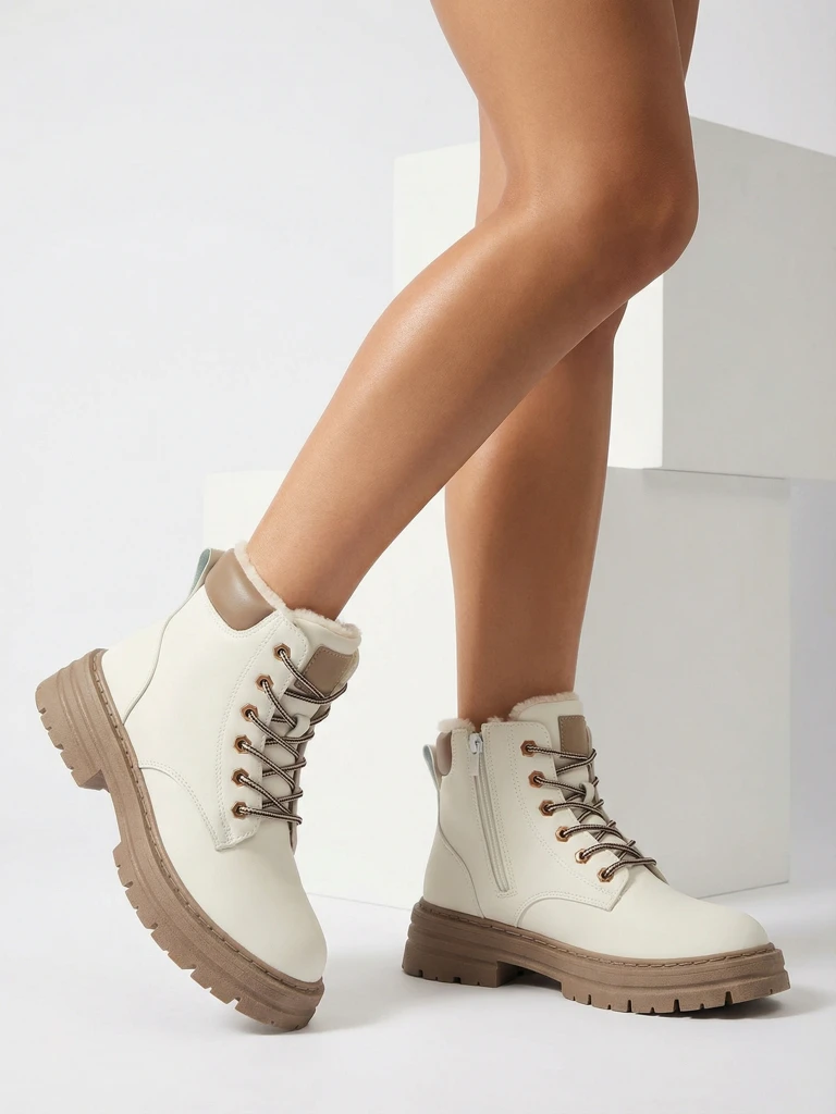 Royalfashion Balti moteriški apšiltinti traperių batai Radoras