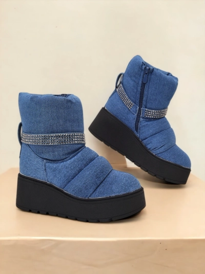 Royalfashion Moteriški sniego batai ant pleištų Renosi