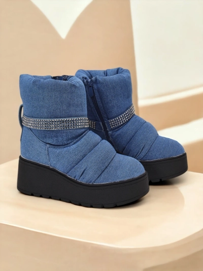 Royalfashion Moteriški sniego batai ant pleištų Renosi